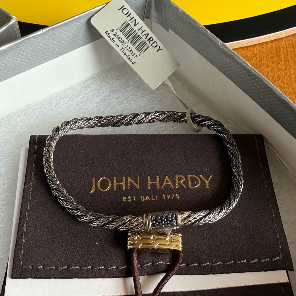 John Hardy Silver Twisted Bracelet new in box